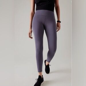ATHLETA Elation Train 7/8 Tight  in Nightfall Purple